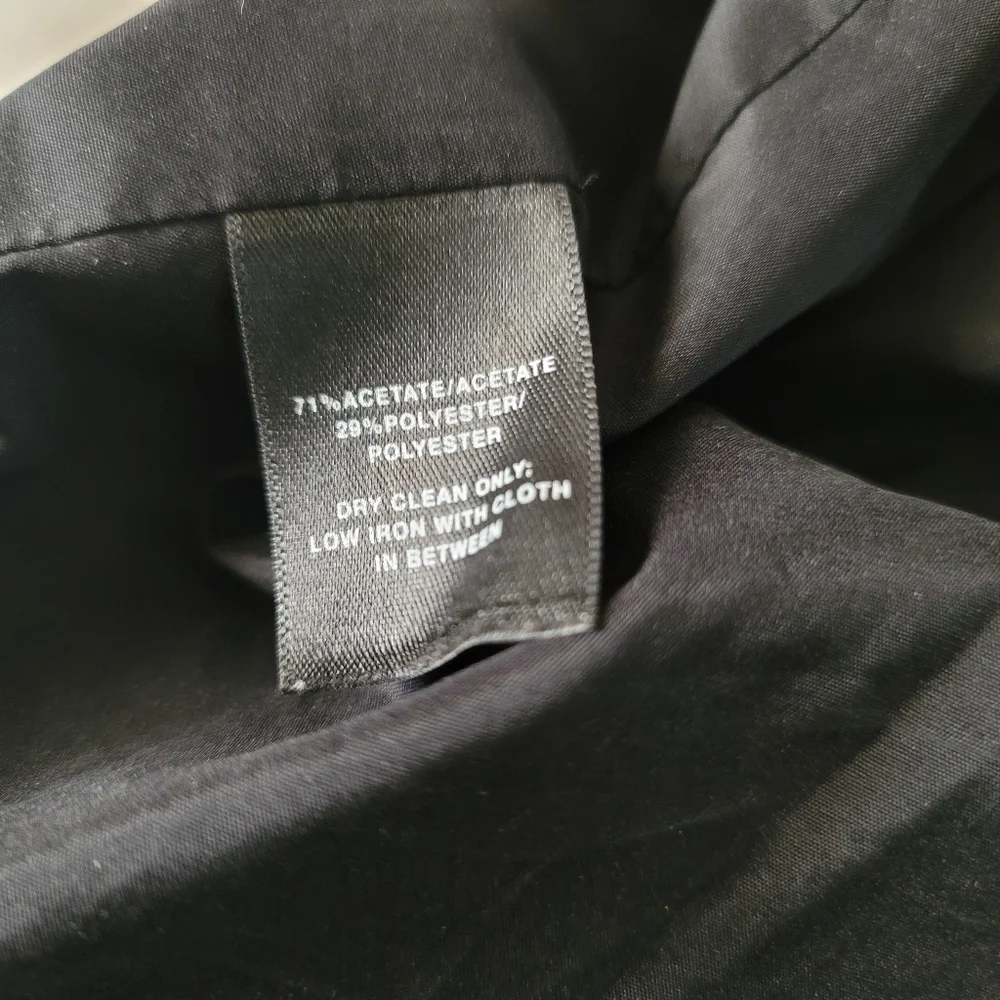 Lafayette‎ 148 Black Trench Coat Size 3X Jacket Pockets Open Blazer - Picture 4 of 5